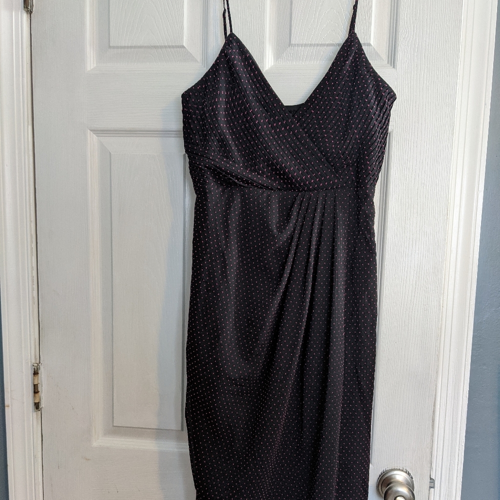 NBD black midi dress